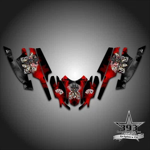 Arctic Cat Firecat Sabercat F5 F6 F7 Graphics Decal Wrap kit 03-06 Outlaw Red - Picture 1 of 1