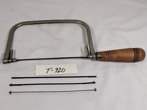 Vintage Copping Saw No 10 Disston-Porter Wood Handle 6.25” Pin Blades (920) - Picture 1 of 11