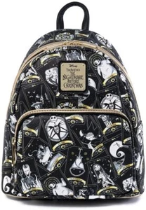 LOUNGEFLY X DISNEY THE NIGHTMARE BEFORE CHRISTMAS TAROT CARD AOP MINI BACKPACK - Picture 1 of 5