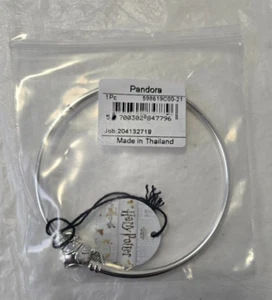 Pandora #598619C00-21 Moments " Harry Potter " Bangle Snitch Clasp Bracelet - Picture 1 of 3