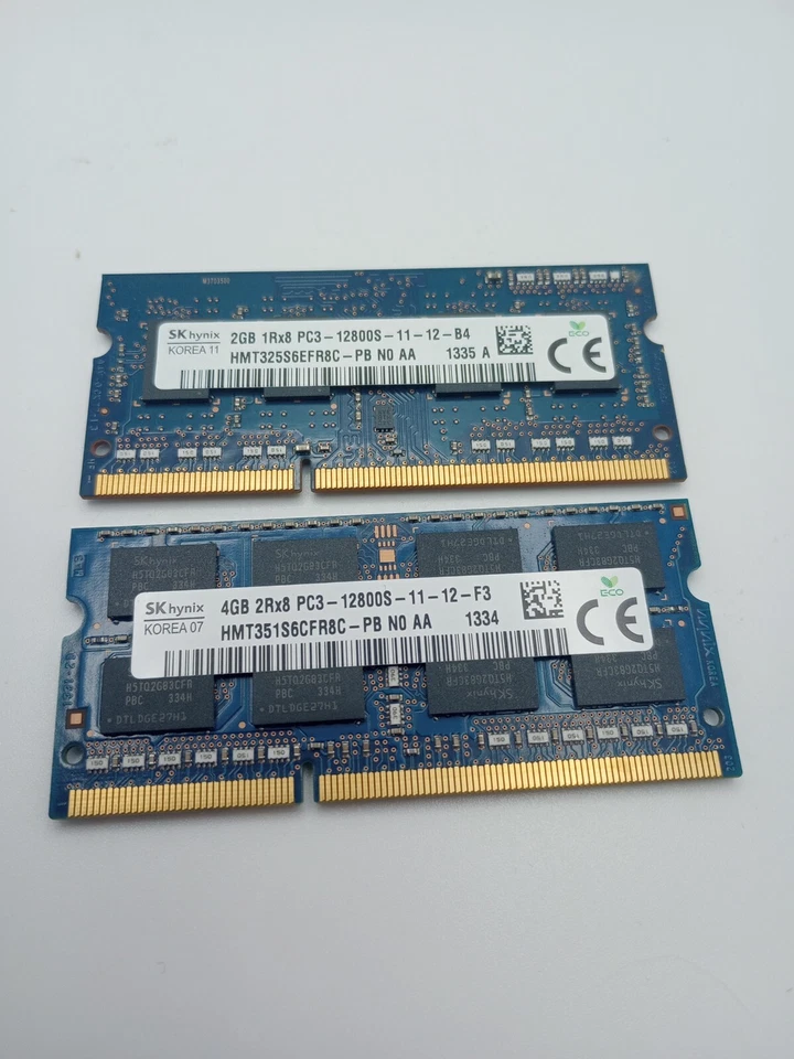 #U) SK Hynix 6GB [4+2Gb] 2Rx8 PC3 12800S 1600Mhz SODIMM Laptop Mac Memory Ram - Image 1 of 1