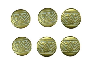 6 bottoni fantasia 23 mm oro bianco - Foto 1 di 1