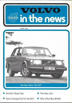 Volvo in the news Spring 1980 244GLT 264GL 345 & Concept Car - Image 1 of 2