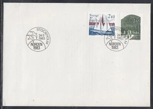 Suecia Scott 1454-5 FDC - Cooperación Nórdica - Imagen 1 de 1