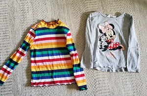 Two (2) H&M and Old Navy, Girl's Tops T-Shirts, long sleeve, Size 4-6T - Picture 1 of 3