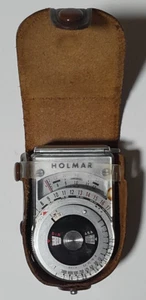 Medidor de exposición a luz película cámara modelo Holmar vintage NO CA-411 con estuche - Imagen 1 de 3