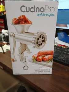 Molinillo manual de carne y salchicha Cucina Pro hierro fundido de alta resistencia - Imagen 1 de 7