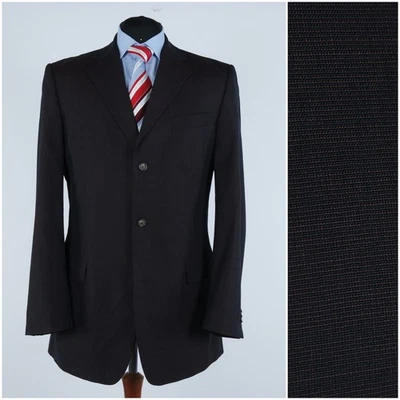 Italienischer Wollblazer Herren 42 L UK Größe J.PHILIPP dunkelbraun Sport Mantel Jacke - Bild 1 von 4