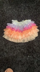 Girls Skirt, Rainbow Colors, Tulle Tiers, Size 7-8, Gently Worn - Picture 1 of 6