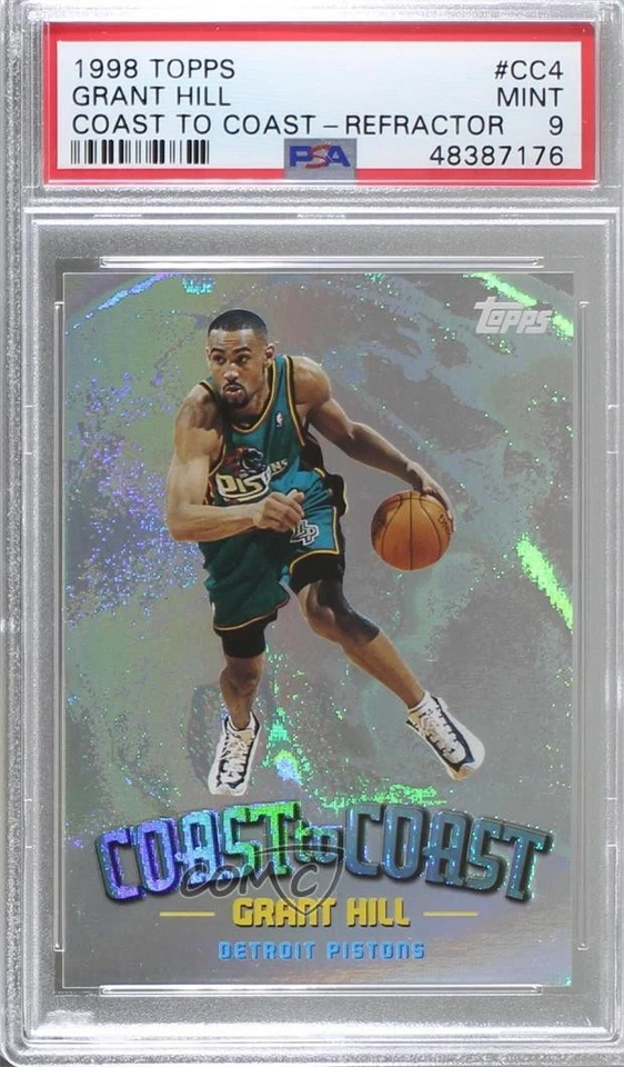 1998-99 Topps Coast to Coast Grant Hill #CC4 PSA 9 MINT HOF - Image 1 of 2