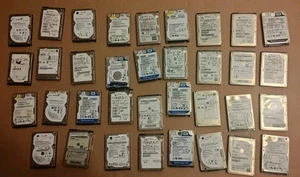 35x Stück 2,5" HDD Festplatten Konvolut bis 1000GB (1TB) Kapazität 2,5" SATA - Afbeelding 1 van 4