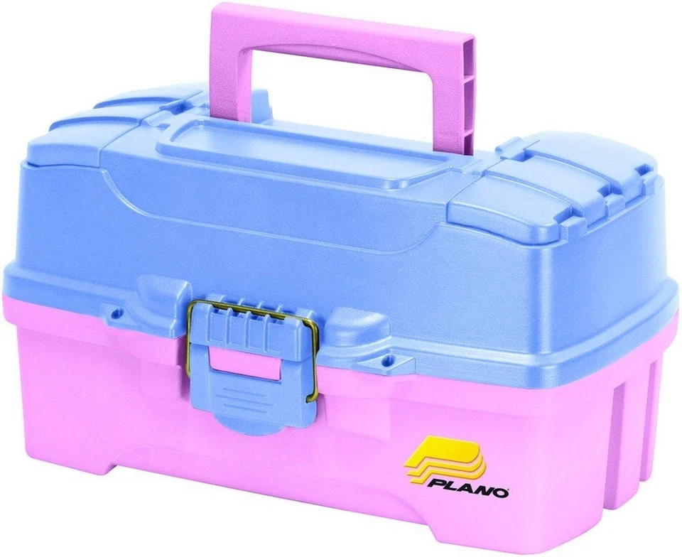 Caja de aparejos de dos bandejas Plano con acceso superior de duelo - periwinkle/rosa - 620292 Foto 1 de 1
