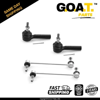 Kit de 4 peças extremidade de haste de amarração externa e barra de balanço frontal para 2009-2020 Dodge Journey - Imagem 1 de 4