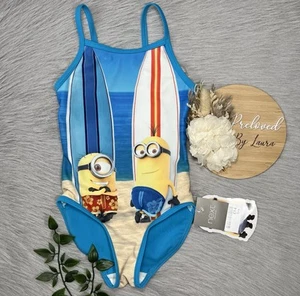 NEXT Girls Despicable Me Minion Swimsuit Swim Costume Bather Age 3 Years BNWT - Picture 1 of 2