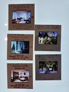 5 diapositive vintage ~ Louise May Alcott's Orchard House Concord MA 1965 - Foto 1 di 2