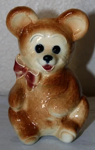 Royal Copley Pottery Teddy Bear Figurine Planter Vase 6.25" tall Vintage - Picture 1 of 8