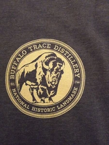 New Lg Buffalo  Trace Distillery Tee Shirt Green Whiskey  - Picture 1 of 12