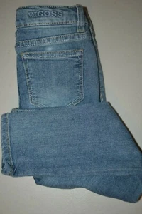 Vigoss Girl's The Jagger Skinny Gems No Pocket Flap Denim Blue Jeans Sz 6 - Picture 1 of 12