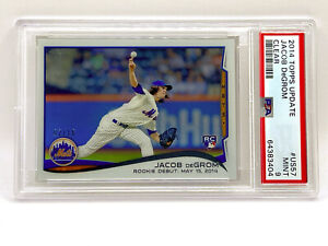 2014 Topps Update Jacob deGROM - Clear #2/10 - RC #US57 - PSA 9 - Mets - Pop 2
