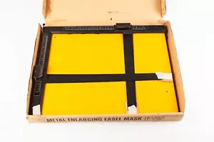 Optomax Enlarging Easel Masking Frame. 28x35cm / 11x14 Inch. Metal. Good Cond. - Picture 1 of 11