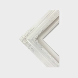 14 x 18 In Stock-Traditional compo ornate wood frame, PURE WHITE , white wood. - Picture 1 of 11
