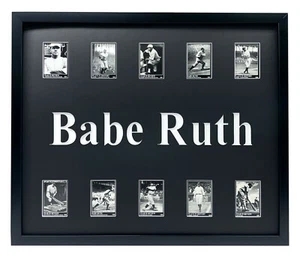 Babe Ruth Framed 10 Baseball Card Collage Lot New York Yankees NY - Picture 1 of 5