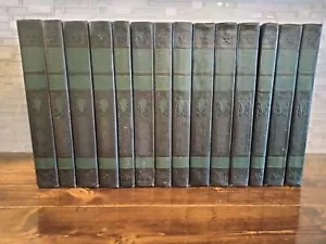 Vintage 14 Band Compton's abgebildete Enzyklopädie 1940er Jahre A-Z *fehlendes S* - Bild 1 von 8