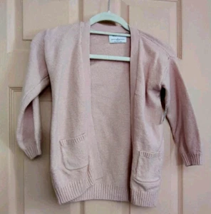 Brand New Old Navy Pink Cotton- Polyester- Nylon Girls Long Sleeve Sweater - Picture 1 of 7