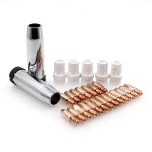 Difusor de gas protector boquilla cónica punta de contacto 27 piezas para antorcha de soldadura Binzel MIG - Imagen 1 de 7