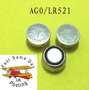 2 Battery Alkaline Cell Coin AGO alkso known as LR521 just the number you want - Picture 1 of 1