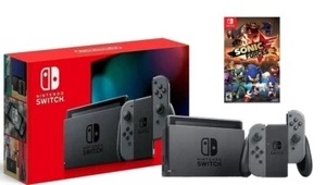 NUEVO ⭐Paquete de Consola Nintendo Switch Gris Joy Con 32 GB V2 + Juego Sonic Forces - Imagen 1 de 6