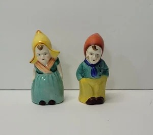 Vintage niederländischer Junge & Mädchen Figur Salz & Pfefferstreuer Set Made in Japan - sehr guter Zustand - Bild 1 von 6