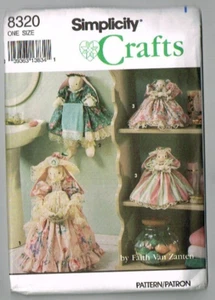 Bathroom Bunnies Bunny Plunger Towel Holder Pattern Simplicity 8320 VTG 1993 VTG - Picture 1 of 2