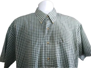 Mens FARAH Classics Short Sleeve Button Front Shirt Pocket Large - Picture 1 of 3