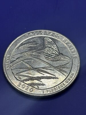 2020-D TALLGRASS PRAIRIE, NATIONAL PARK QUARTER - Image 1 of 2