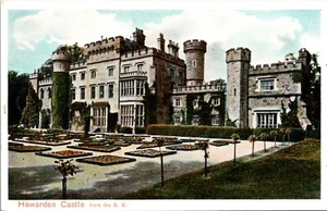 Hawarden Castle UK Wales Postcard - Picture 1 of 2