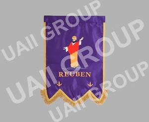 Masonic Regalia Royal Arch Embroidered Chapter Reuben Banner Size 18" x 24" Inch - Picture 1 of 1