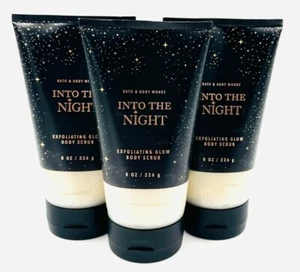 Bath & Body Works LOT 3X Into The Night Exfoliating Glow Body Scrub 8 oz NEW - Picture 1 of 1
