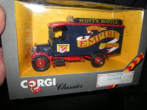 Furgoneta Corgi Thornycroft 1:36 con pista de techo en embalaje original - Imagen 1 de 2