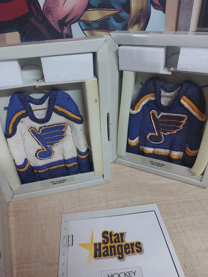 Star Hangers NHL St Louis Blues usado en casa y fuera Foto 1 de 4