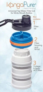 Prepper’s Wasseraufbereitung Survival Filter Deckel für Weithalsflaschen Off Grid - Bild 1 von 6