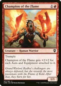 CHAMPION OF THE FLAME X 4 N/M COMMANDER LEGENDS MAGIC THE GATHERING - Bild 1 von 1