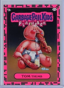2011 Topps Garbage Pail Kids Flashback 2 TOM THUMB Pink Parallel Sticker 37A - Picture 1 of 1