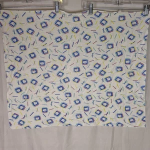 Fretta Made in Mexico weiße Empfangsdecke Teddybär Junge Mädchen blaue Form 90er - Bild 1 von 6