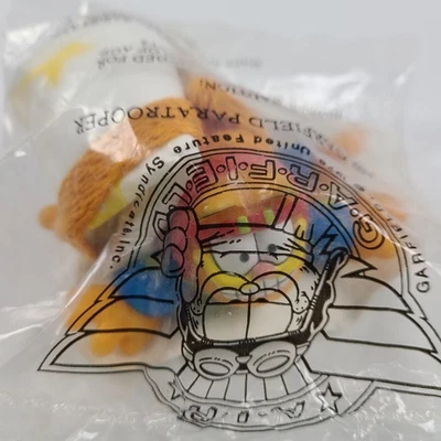 New SEALED 1993 Pizza Hut AIR GARFIELD PARATROOPER TOY VINTAGE - Image 1 of 4