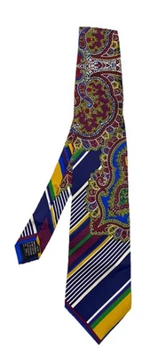 Corbata para hombre Gianni Versace Atelier multicolor seda patrón cachemir  Foto 1 de 4