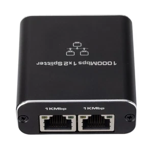 100m Network Splitter/1000m Gigabit Splitter Dual Connector Adapter - Afbeelding 1 van 13