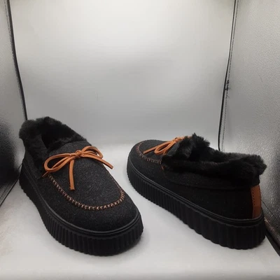 Zapatillas mocasín Skechers acogedoras Ojai para mujer 9M negras A139 Foto 1 de 4