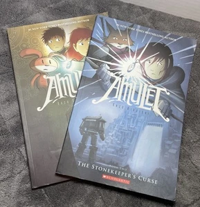 Amulet Series: Graphic Novels Book 1 and 2 By Kazu Kibuishi - Picture 1 of 12