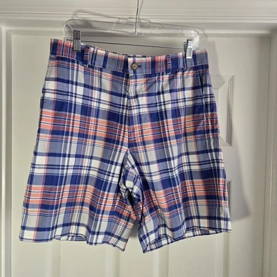 Southern Tide Mens Plaid Bermuda Shorts Size 32 Fish Logo Multicolor Golf Travel - Image 1 of 4